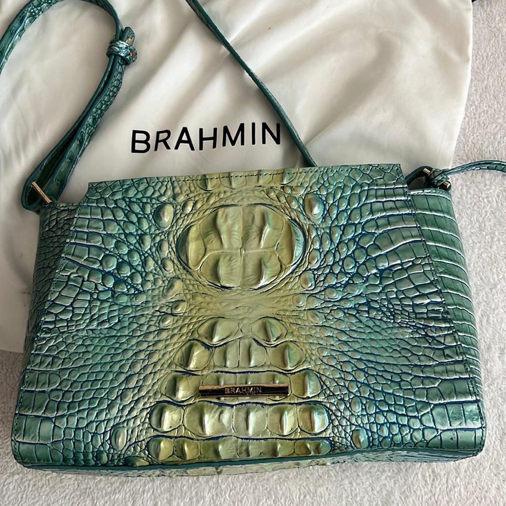 Brahmin Hilary Purse Seafoam Ombré Melbourne